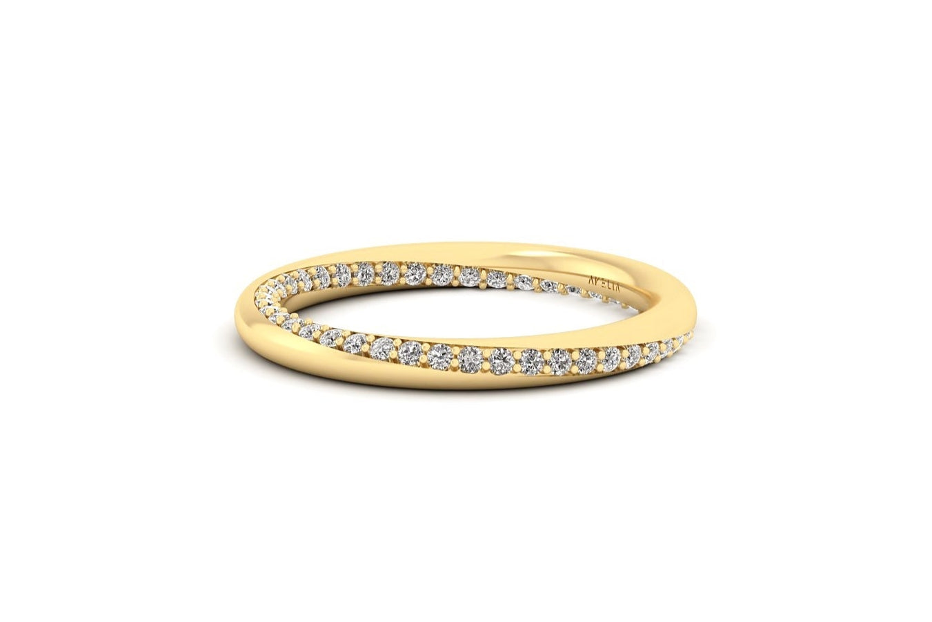 Twist Pavé Diamond Band
