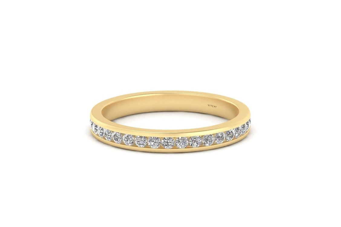 Classic 1.5mm Round Diamond Channel Set Band