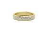 3 Row Pave Wedding Band 1.1mm