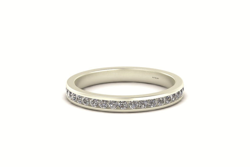 Classic 1.5mm Round Diamond Channel Set Band