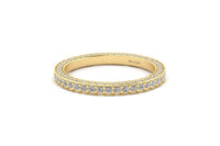 3 Sided Diamond Band