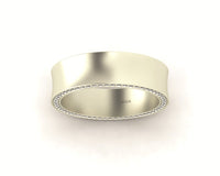 Concave 7mm Pave Band