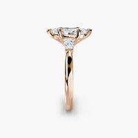 Marquise Three Stone Tapered Baguette Ring
