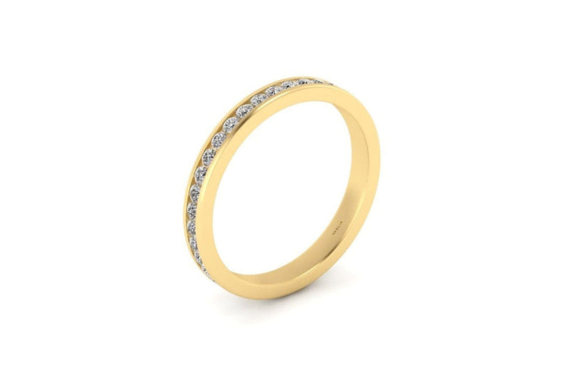 Classic 1.5mm Round Diamond Channel Set Band