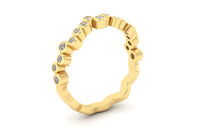 Bubble Bezel Half Eternity