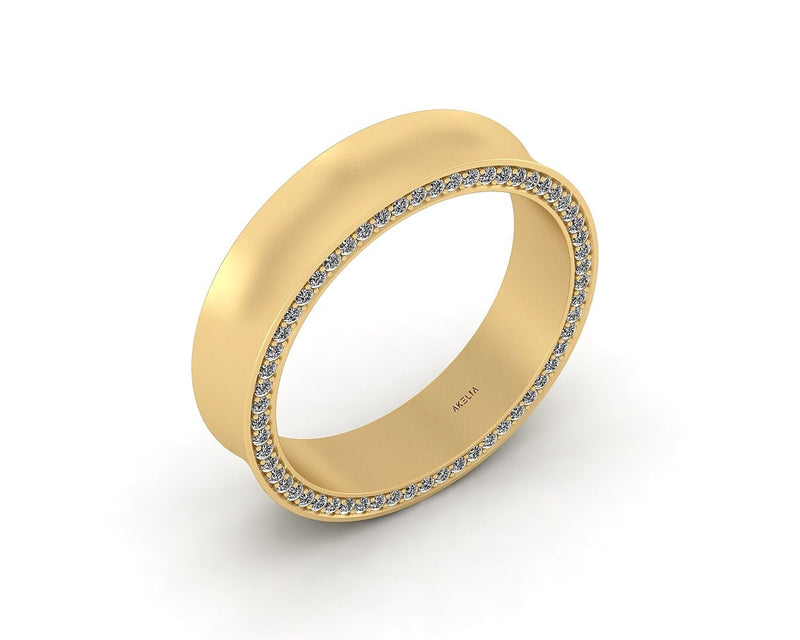 Concave Pavé Band