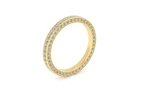 3 Sided Diamond Band