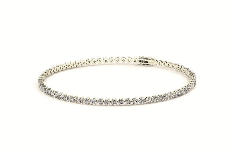 3 prong tennis 2ct 2mm