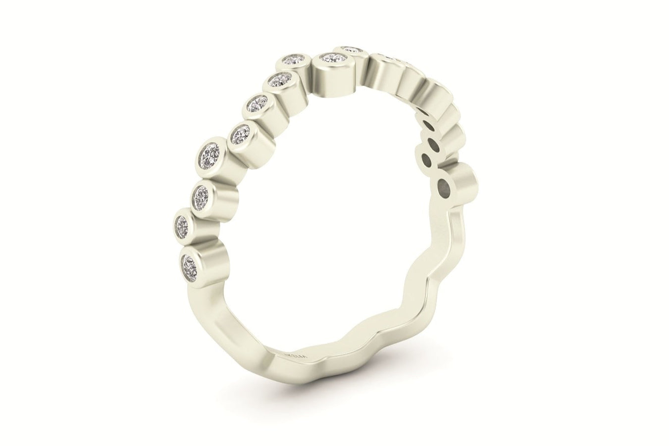 Bubble Bezel Half Eternity