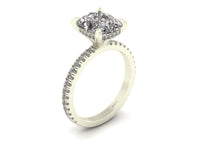 Classic Cushion Gallery With Diamond shank