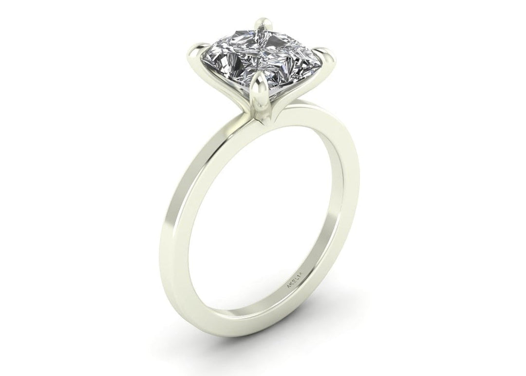 Classic Cushion Solitaire Engagement Ring