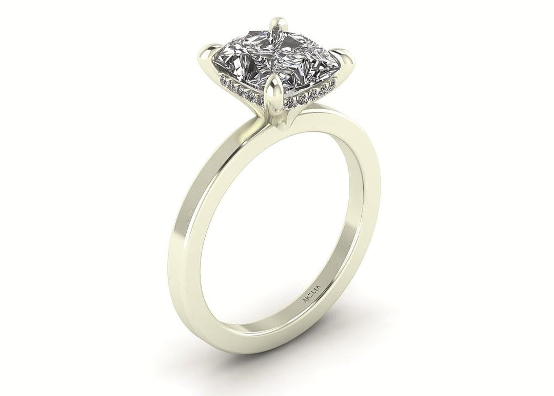 Classic Cushion Gallery Engagement Ring