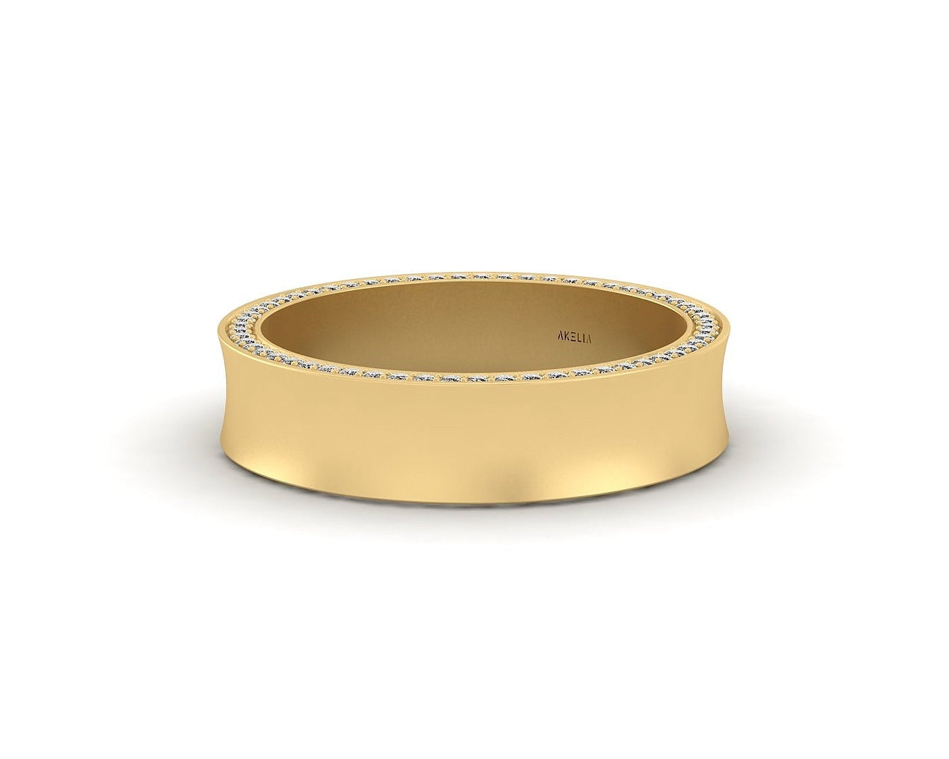 Concave Pavé Band