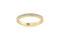 3 Sided Diamond Band
