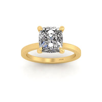 Classic Cushion Solitaire Engagement Ring
