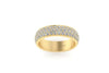 3 Row Pave Wedding Band 1.5 mm