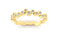 Bubble Bezel Half Eternity