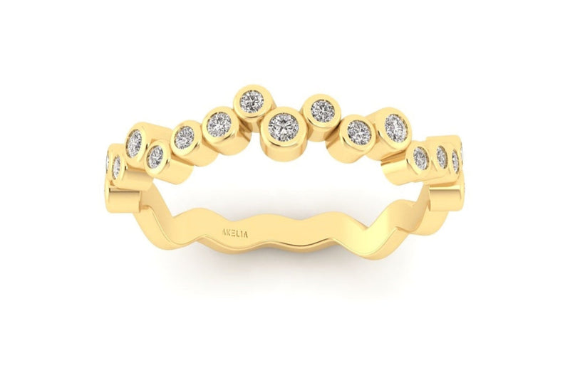 Bubble Bezel Half Eternity