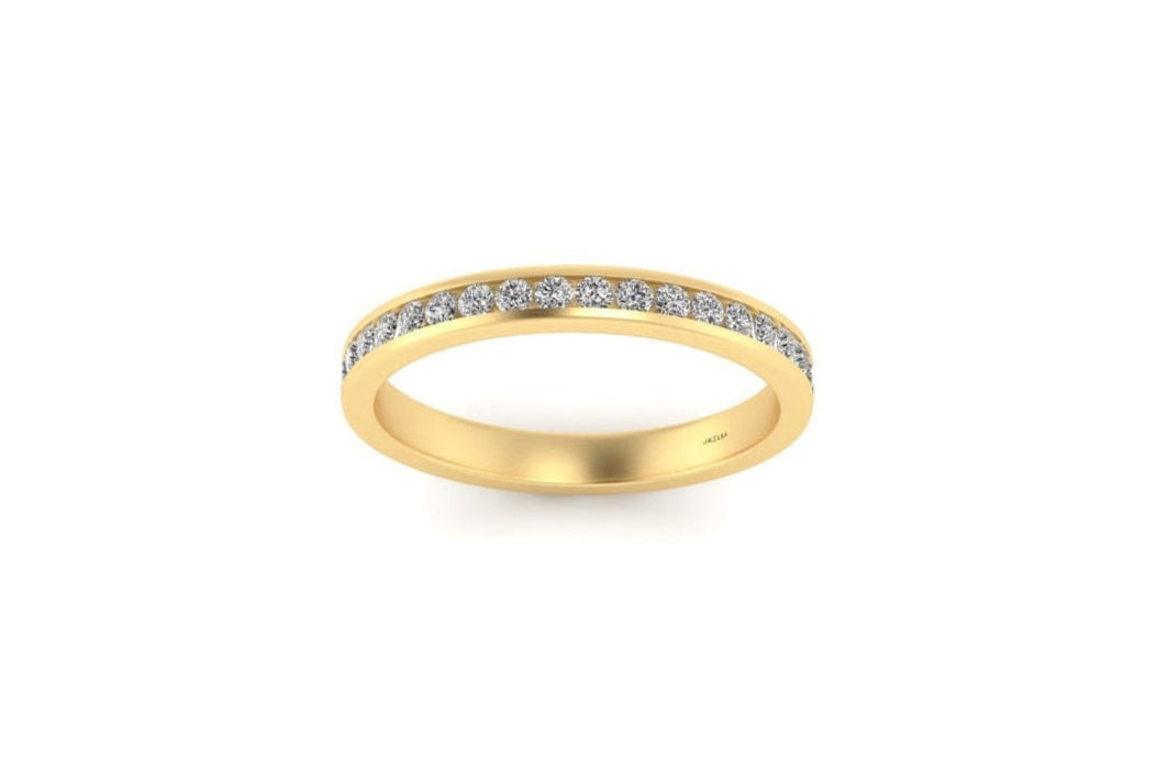Classic 1.5mm Round Diamond Channel Set Band