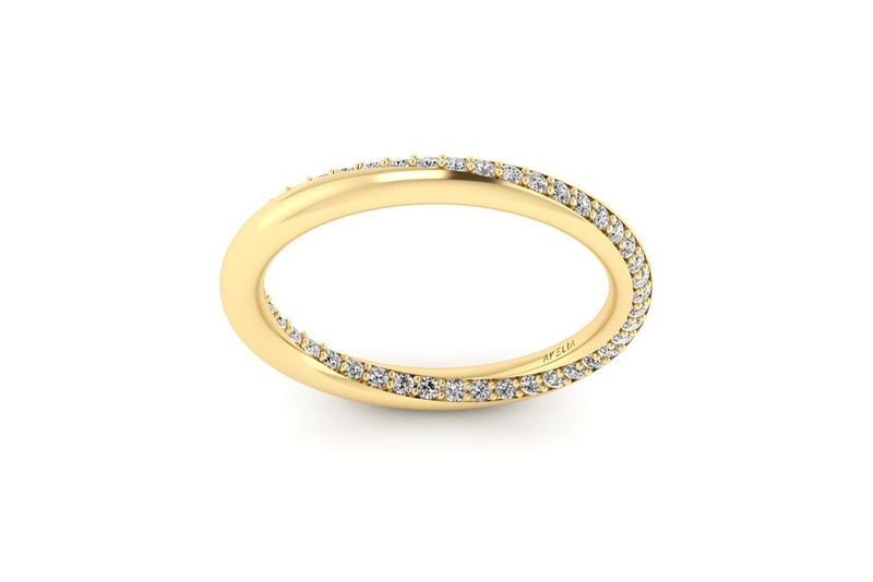 Twist Pavé Diamond Band