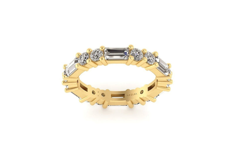 Round Baguette Shared Band