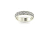 3 Row Pave Wedding Band 1.3mm