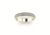 3 Row Pave Wedding Band 1.1mm