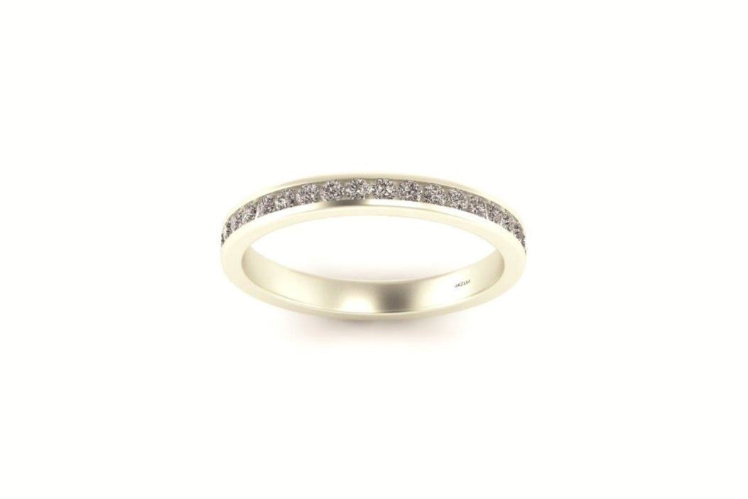 Classic 1.5mm Round Diamond Channel Set Band