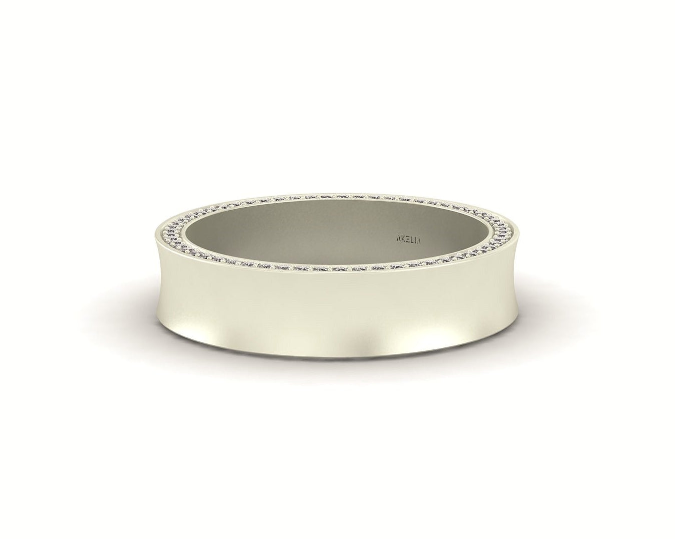 Concave Pavé Band