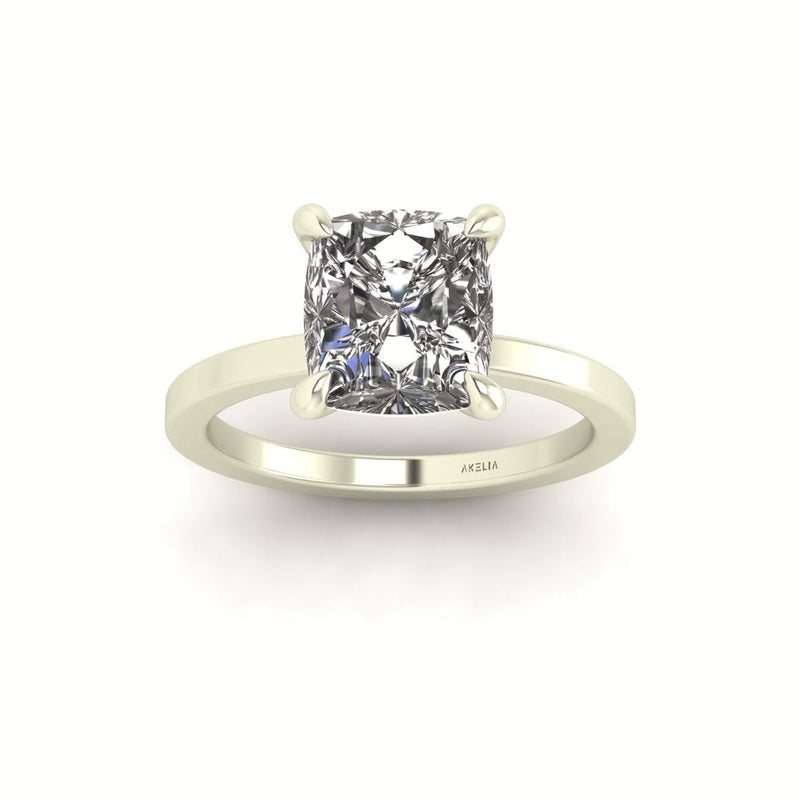 Classic Cushion Solitaire Engagement Ring