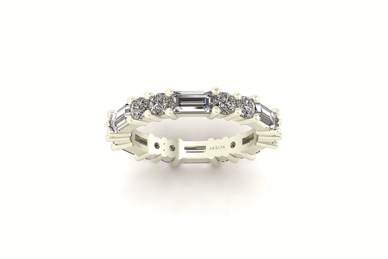 Round Baguette Shared Band