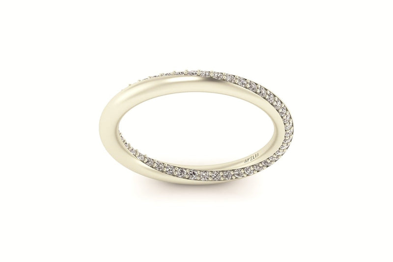 Twist Pavé Diamond Band