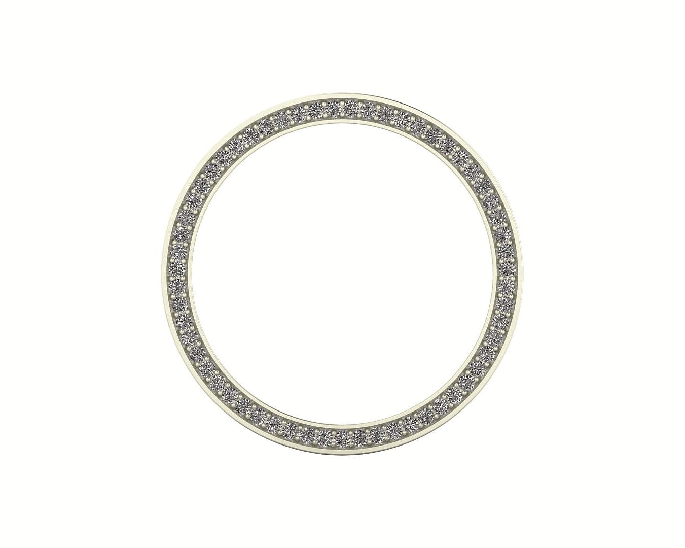 Concave 7mm Pave Band