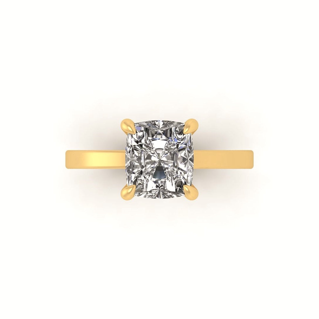 Classic Cushion Gallery Engagement Ring
