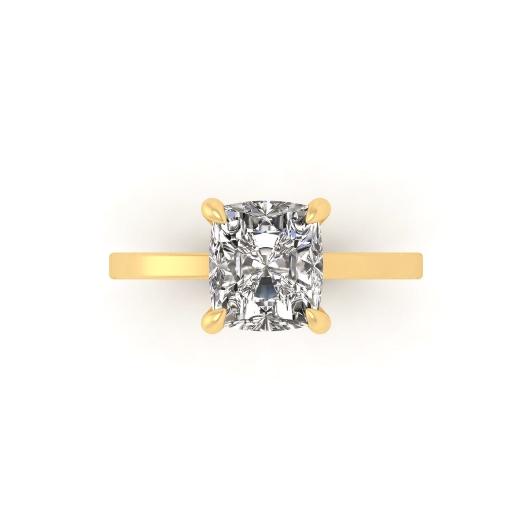 Classic Cushion Solitaire Engagement Ring