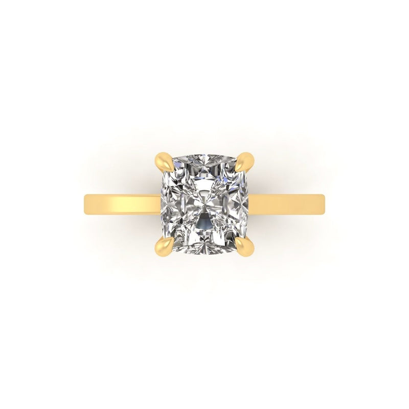 Classic Cushion Solitaire Engagement Ring