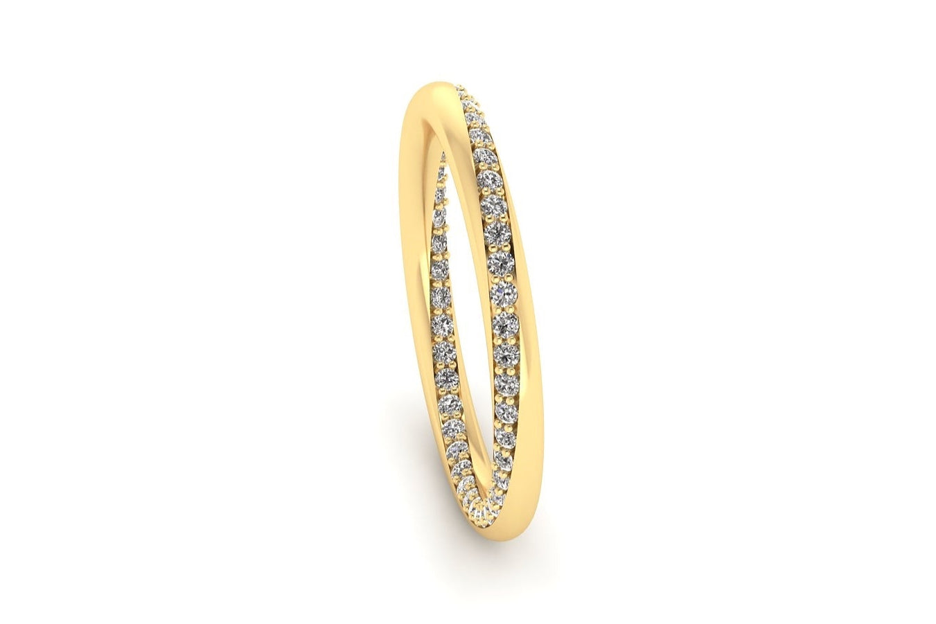 Twist Pavé Diamond Band