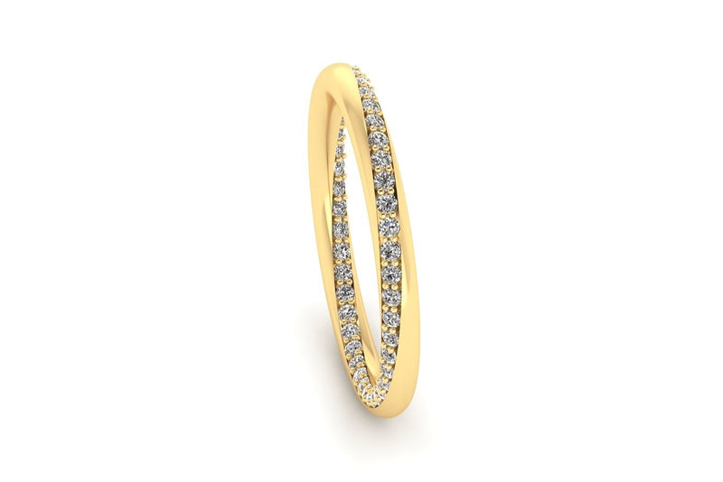 Twist Pavé Diamond Band
