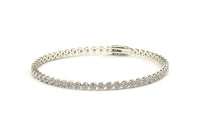 4Ct 2.8mm 3 Prong Tennis Bracelet