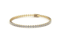 4Ct 2.8mm 3 Prong Tennis Bracelet