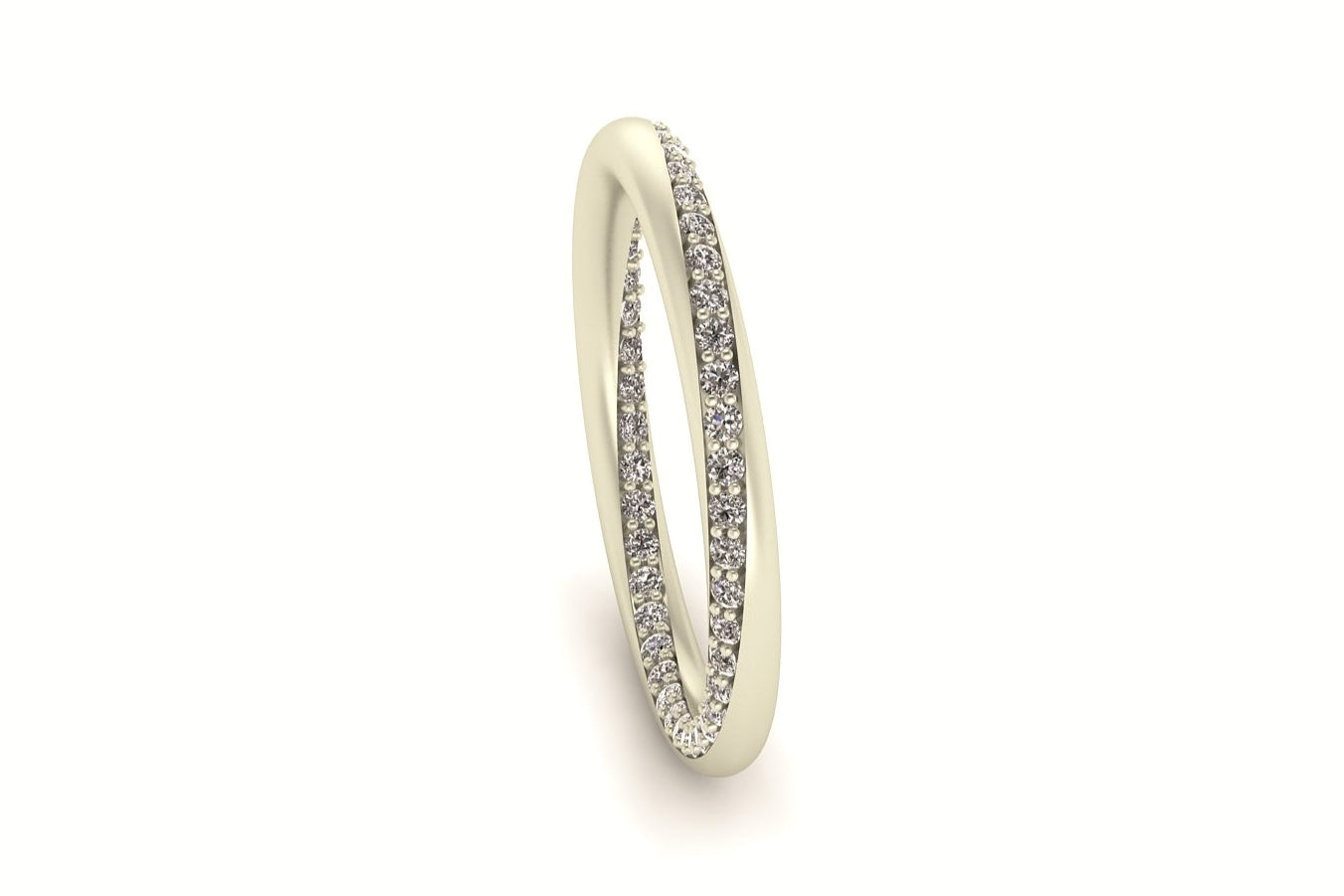 Twist Pavé Diamond Band