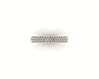 3 Row Pave Wedding Band 1.1mm