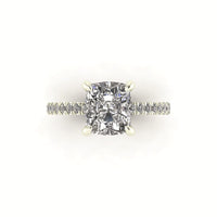 Classic Cushion Gallery With Diamond shank