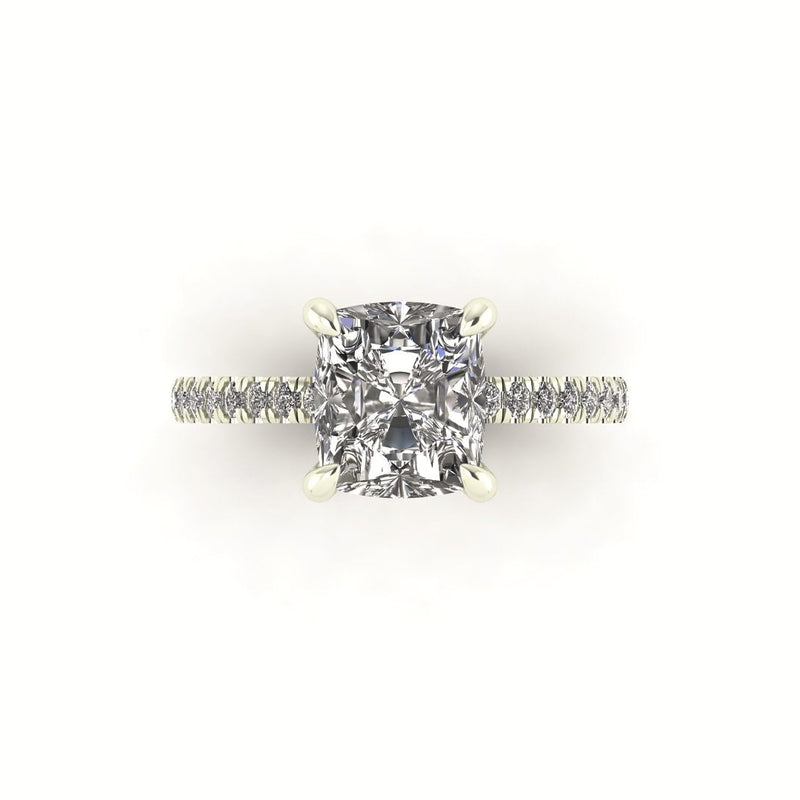 Classic Cushion Gallery With Diamond shank
