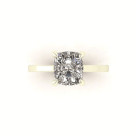 Classic Cushion Solitaire Engagement Ring