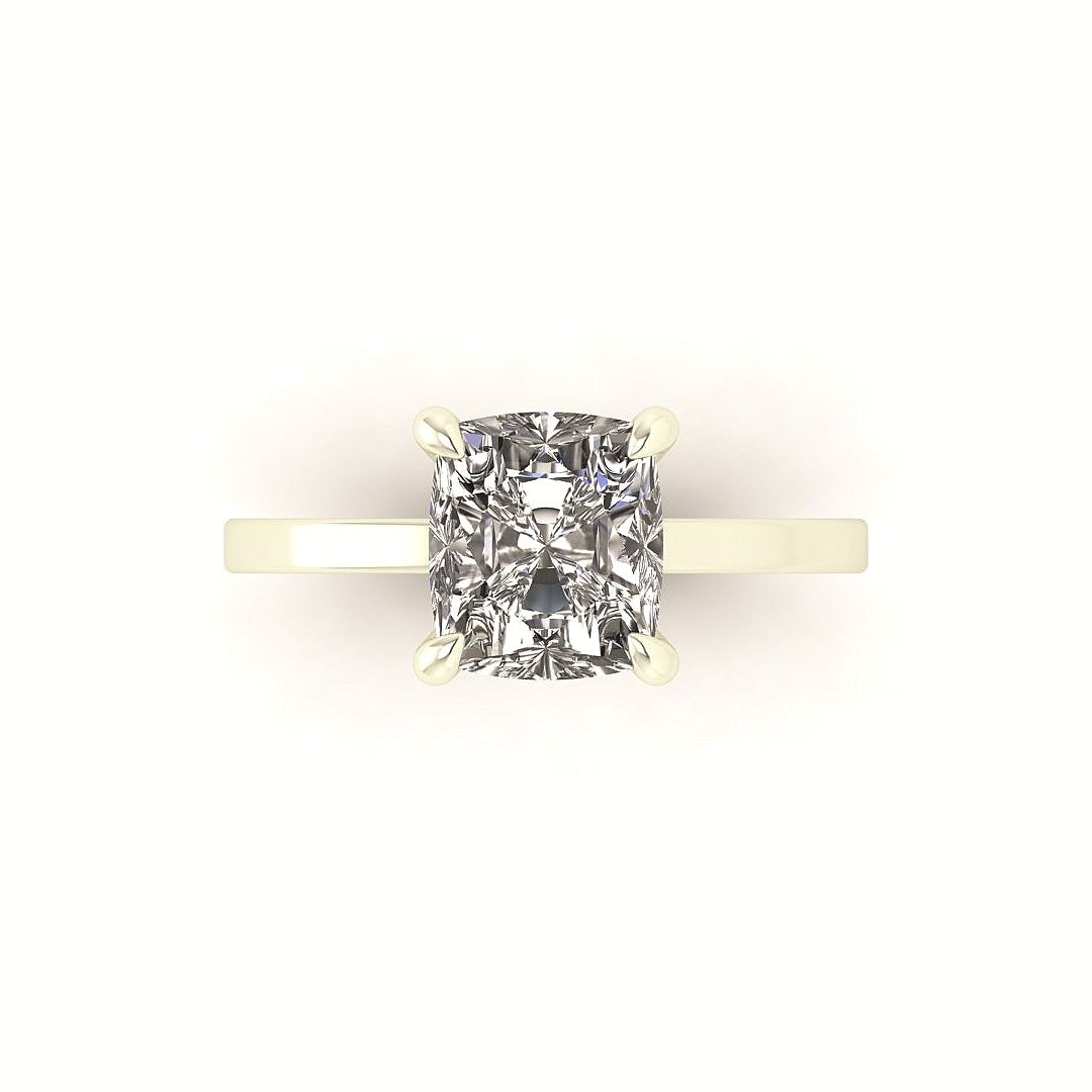 Classic Cushion Solitaire Engagement Ring
