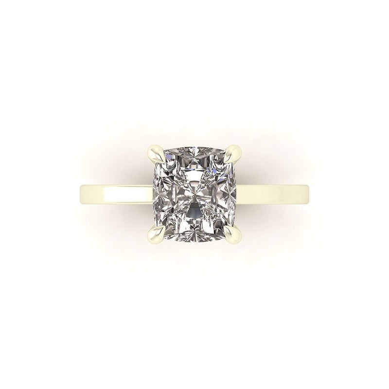 Classic Cushion Solitaire Engagement Ring