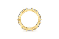 Round Baguette Shared Band