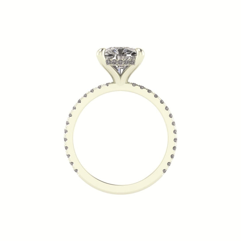 Classic Cushion Gallery With Diamond shank