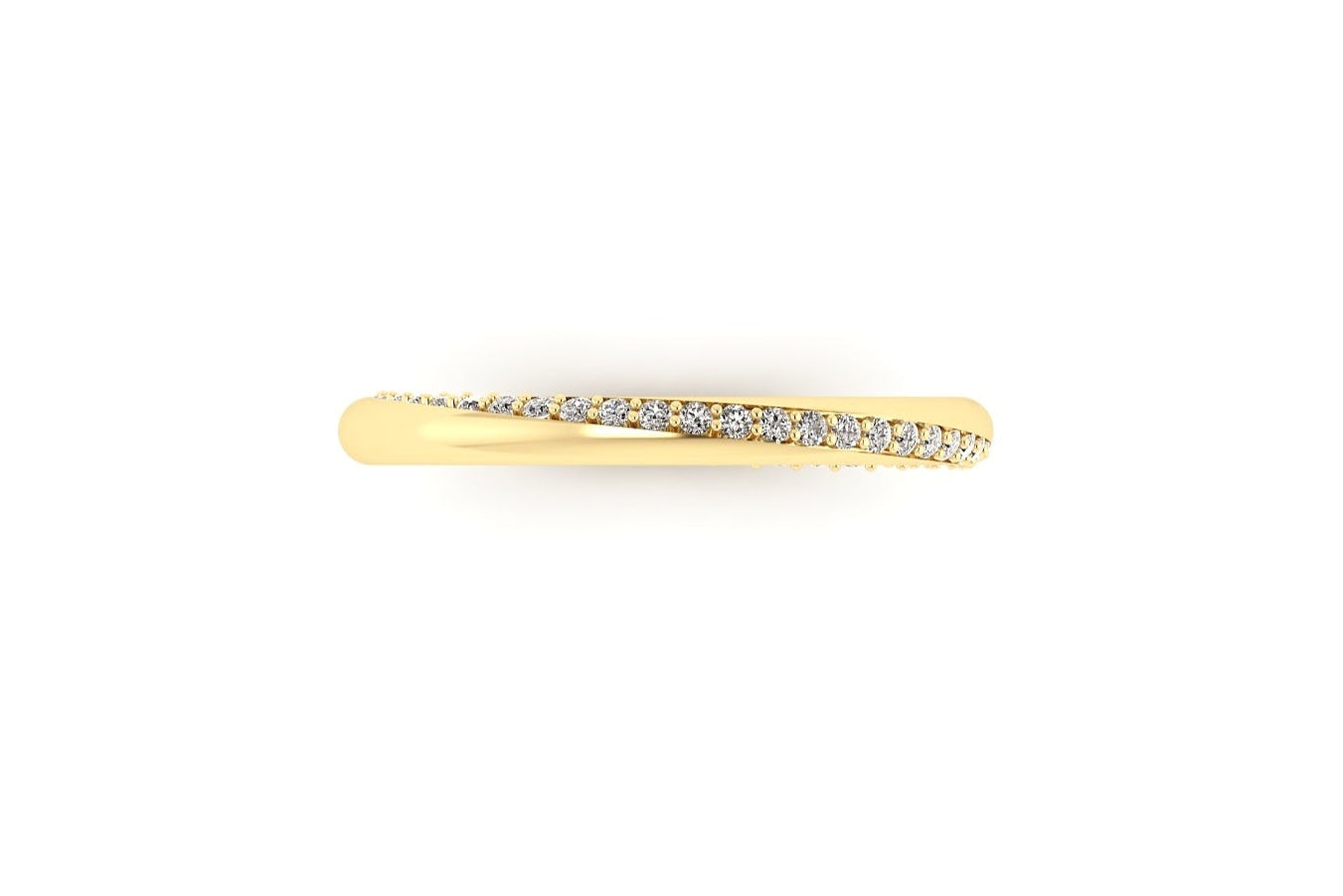 Twist Pavé Diamond Band